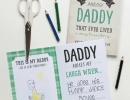 Father's Day free printable book | 10 Awesome Gift Ideas for Dad - Tinyme Blog
