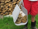 Upcycled log carrier | 10 Awesome Gift Ideas for Dad - Tinyme Blog