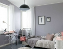 Warm girl room with grey and delicate pink | 10 Awesome Tween Bedrooms - Tinyme Blog