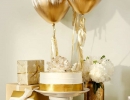 Shimmering gold baby shower | - Tinyme Blog