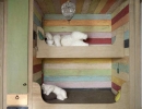 Adorable colorful wooden bunk beds | 10 Best Built-in Bunk Beds - Tinyme Blog