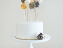 Whimsical ruffled pompom | 10 Birthday Cake Toppers - Tinyme Blog