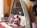 Your little one is sure to have sweet dreams in this unique canoe bed | 10 Camp Themed Bedrooms - Tinyme Blog