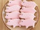 Gorgeous decorated pig cookies | 10 Clever Cookies Part 2 - Tinyme Blog