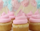 Super fun, super easy pink cotton candy cupcakes | 10 Colourful Cotton Candy Treats - Tinyme Blog