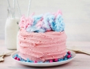 Lovely pink cotton candy layer cake | 10 Colourful Cotton Candy Treats - Tinyme Blog