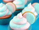 Cotton candy Oreo cupcakes are perfect for kids! | 10 Colourful Cotton Candy Treats - Tinyme Blog