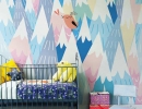 Bring a little woodland adventure into your little one’s room with majestic mountain forest wall mural | 10 Colourful Nurseries - Tinyme Blog