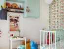 Light cyan make it feel calm and restful | 10 Colourful Nurseries - Tinyme Blog