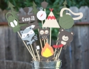 Camping themed birthday party centerpiece will delight guests of all ages! | 10 Cool Camp Party Ideas - Tinyme Blog