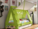 Sleek and modern scheme keep the look effortlessly luxe. | 10 Crazy Cool Kids Beds - Tinyme Blog