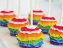 Colourful ruffled cake pops | 10 Creative Cake Pops - Tinyme Blog