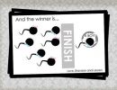 Funny sperm race gender reveal | 10 Creative Gender Reveal Ideas - Tinyme Blog
