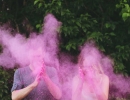 A beautiful pink powder | 10 Creative Gender Reveal Ideas - Tinyme Blog