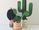 Paper cactus | 10 Cute Cactus DIYs - Tinyme Blog