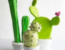 Quirky and fun paper mache cacti | 10 Cute Cactus Projects - Tinyme Blog