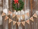 Sweet Christmas burlap banner | 10 Cute Christmas Garlands - Tinyme Blog