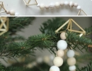 Minimalist Himmeli necklace for your holiday tree | 10 Cute Christmas Garlands - Tinyme Blog