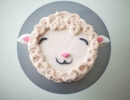 Happy lamb face cake...oozing cuteness! | 10 Darling Girls Cakes - Tinyme Blog