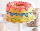 Adorable triple stack donut cake | 10 Delicious Donut Cakes - Tinyme Blog