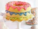 Adorable triple stack donut cake | 10 Delicious Donut Cakes - Tinyme Blog