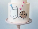 Adorable milk and cookies cake | 10 Delightfully Delicious Cakes - Tinyme Blog