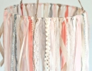 Baby Ribbon & Lace Hanging Mobile | 10 DIY Baby Mobiles - Tinyme Blog