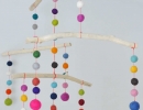 Felt Ball Mobile | 10 DIY Baby Mobiles - Tinyme Blog