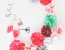 Tissue paper flower garland | - Tinyme Blog