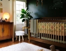 Perfect combination of ethnic design and dark wall | 10 Dramatically Dark Kids Rooms - Tinyme Blog