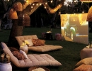 Time for a cozy and relaxing outdoor movie night | 10 Dream Backyards - Tinyme Blog