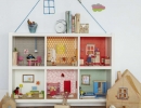 Playtime is always fun when you have a DIY bookcase dollhouse | 10 Dreamy Doll Houses - Tinyme Blog