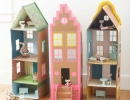 Adorable cardboard brownstone dollhouses | 10 Dreamy Doll Houses - Tinyme Blog