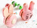 Pretty darn cute bunny macarons with chocolate marshmallow icing | 10 Easy Easter Treats Part 2 - Tinyme Blog