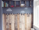 Awesome pallet creative corner for your child | 10 Ecclectic Kids Rooms - Tinyme Blog