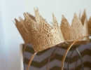 Pretty Gold Lace Crowns | 10 Fanciful Party Crowns - Tinyme Blog