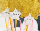 Twinkle twinkle little star wands | 10 First Birthday Party Ideas for Girls - Tinyme Blog