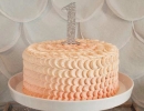 Stunning Ombré cake | 10 First Birthday Party Ideas for Girls - Tinyme Blog