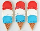 Ice Cream Cone Mini Cookies | 10 Fourth of July Food Ideas - Tinyme Blog