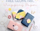 Geometric printable wrapping paper for your presents | 10 Fun and Fabulous Wrapping Paper - Tinyme Blog