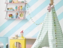 Cozy nook with pastel colour splashes | 10 Fun & Friendly Playrooms Part 2 - Tinyme Blog