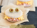 Adorable Monster Sandwiches | 10 Fun Healthy Snacks Part 2 - Tinyme Blog