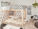 Pretty white loft bed | 10 Fun Kids Bedrooms - Tinyme Blog