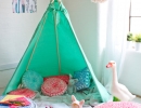 Pretty as can be teepee | 10 Fun Kids Playrooms - Tinyme Blog