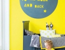 Eye-catching canary yellow wall | 10 Fun Wall Decor Ideas - Tinyme Blog