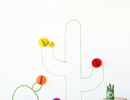 Awesome washi tape cactus wall art | 10 Fun Wall Decor Ideas - Tinyme Blog