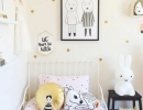 Chic, stylish and delightful gold dotty décor | 10 Gorgeous Gold Kids Rooms - Tinyme Blog