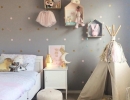 Organized and styled kids room…so inviting! | 10 Gorgeous Gold Kids Rooms - Tinyme Blog