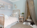 Cosy spot in shimmering gold perfect hang out area to play! | 10 Gorgeous Gold Kids Rooms - Tinyme Blog