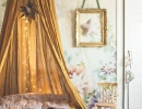 Elegant cotton canopy tent gold | 10 Gorgeous Gold Kids Rooms - Tinyme Blog
